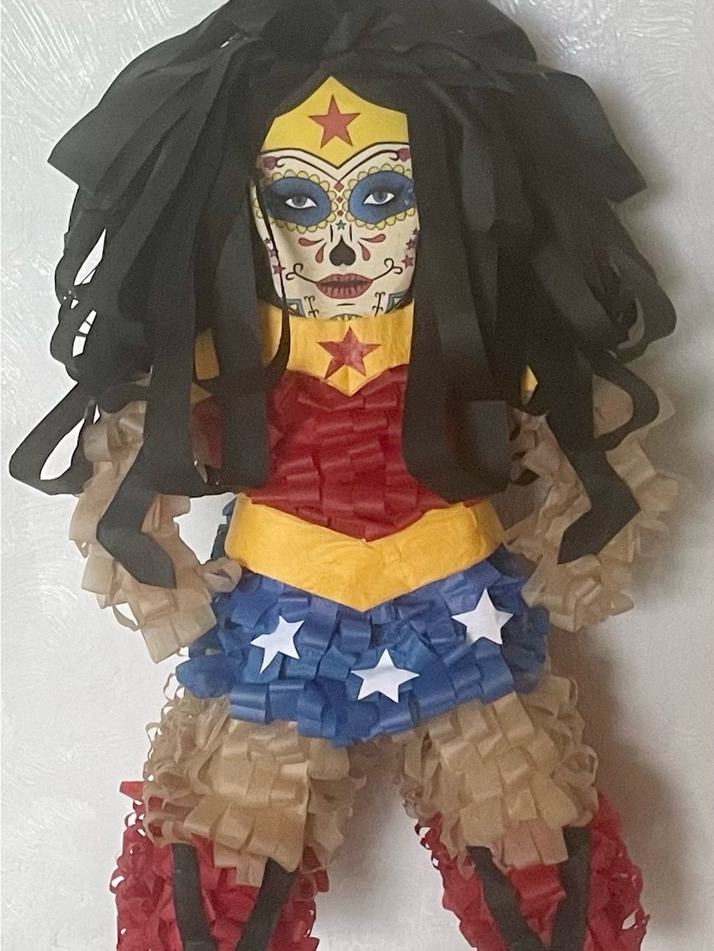 Wonder Woman Day of Dead Pinata